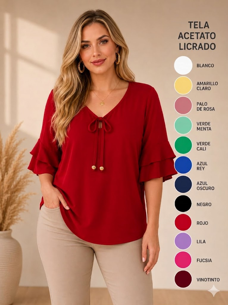 BLUSA MANGA CAMPANA